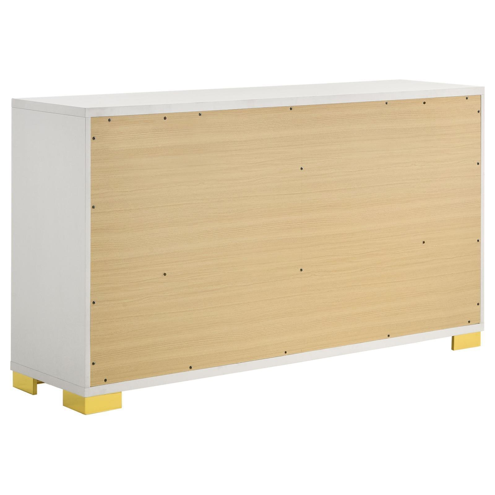 Marceline 6-Drawer Dresser White 222933 - Ella Furniture