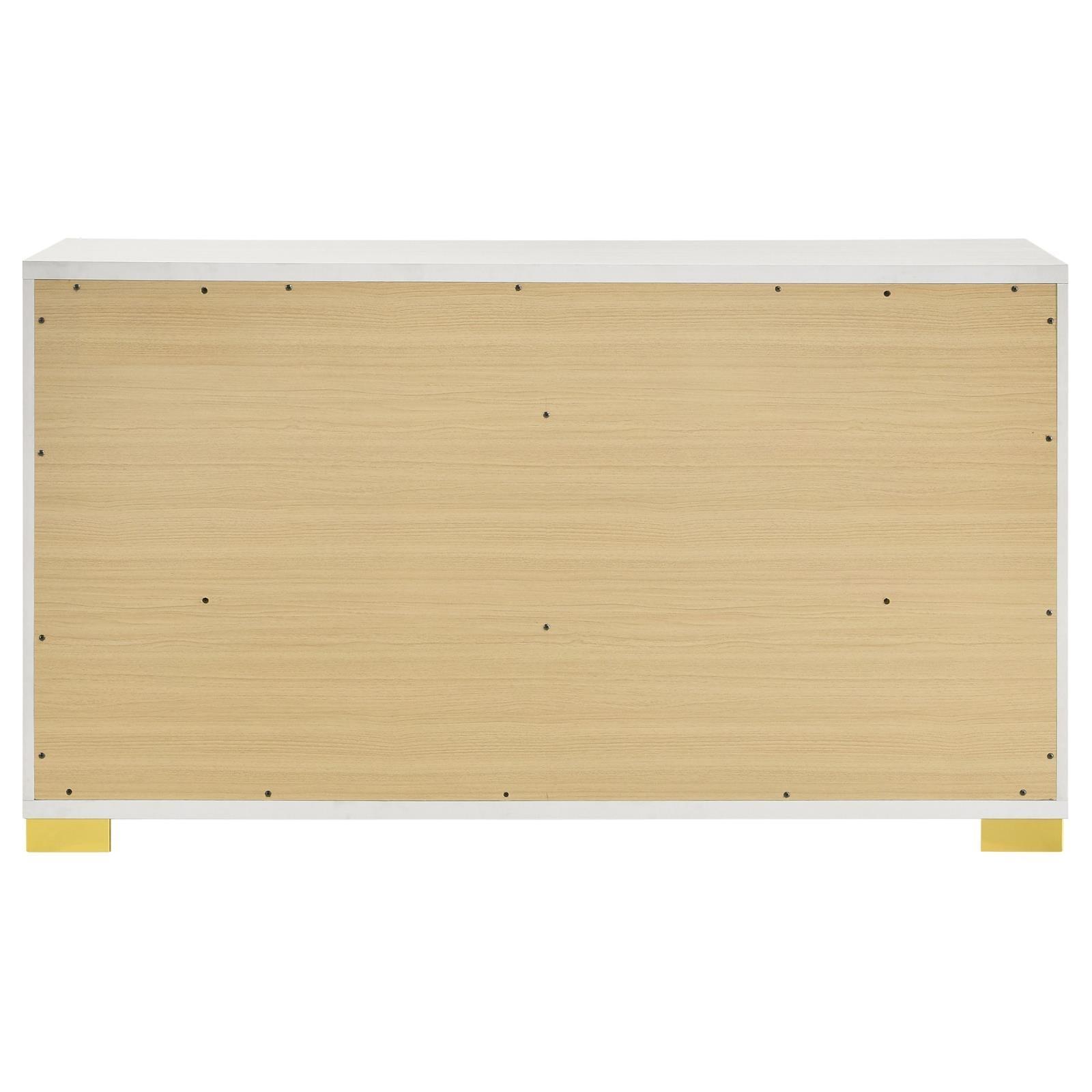 Marceline 6-Drawer Dresser White 222933 - Ella Furniture