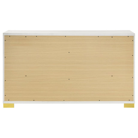 Marceline 6-Drawer Dresser White 222933 - Ella Furniture