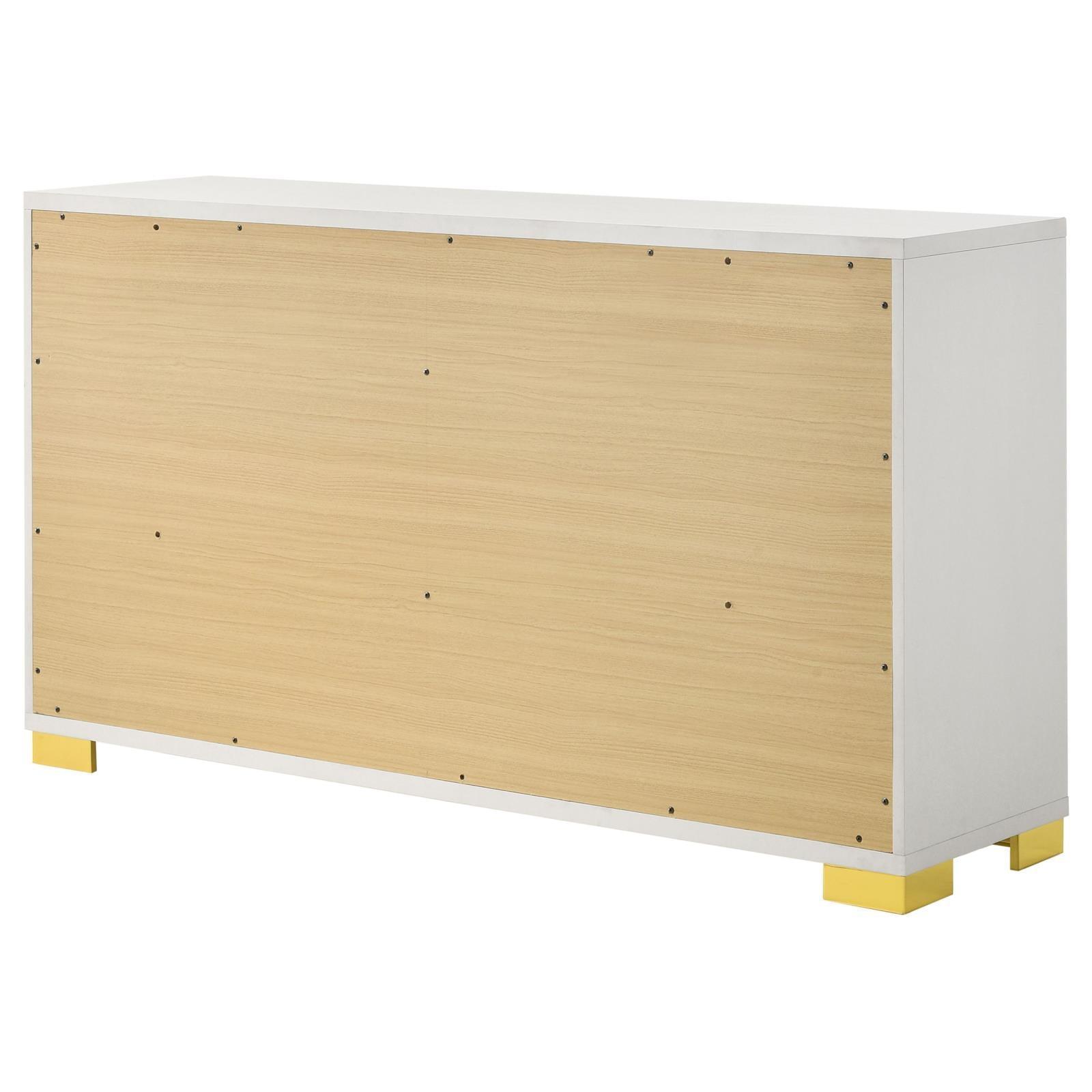 Marceline 6-Drawer Dresser White 222933 - Ella Furniture