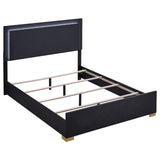 Marceline Full Bed With LED Headboard Black 222831F - Ella Furniture
