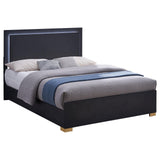 Marceline Full Bed With LED Headboard Black 222831F - Ella Furniture
