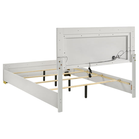 Marceline Full Bed With LED Headboard White 222931F [ETA: 4/10/2024] - Ella Furniture