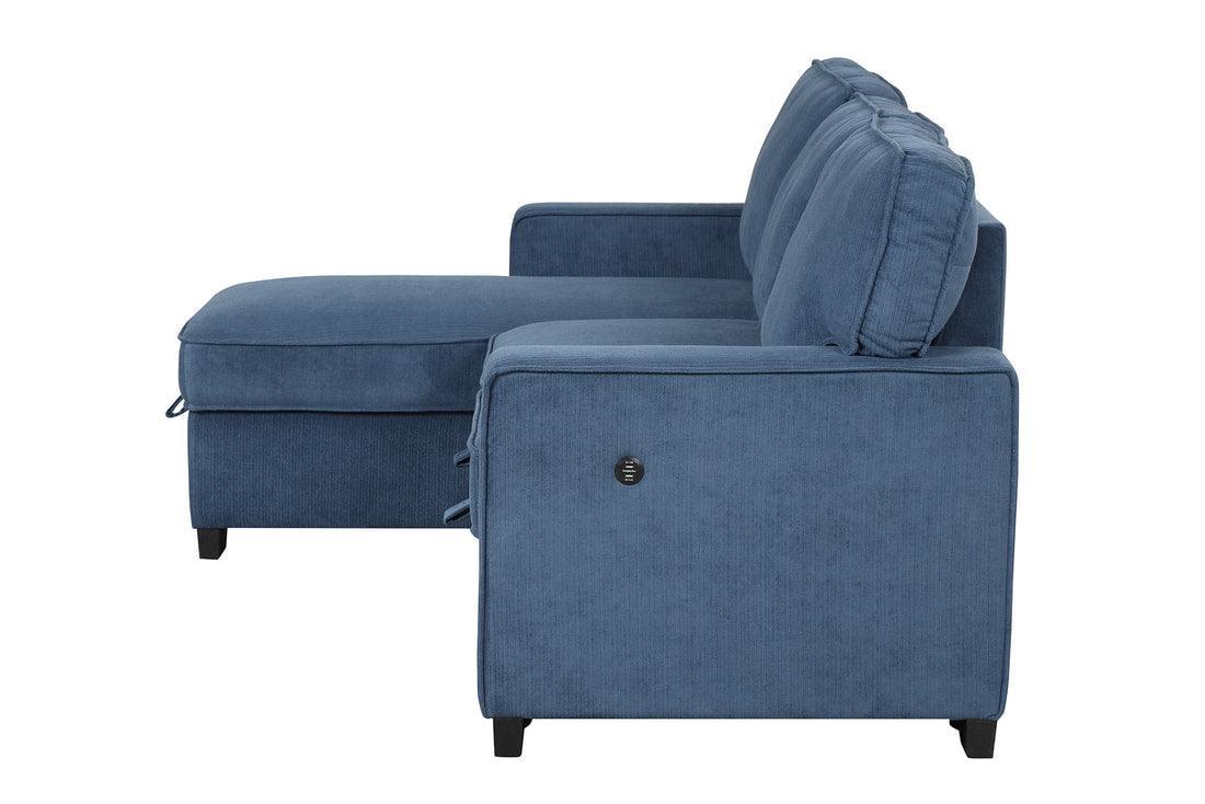 Marcos Sectional With Pull-out Bed - Ella Furniture