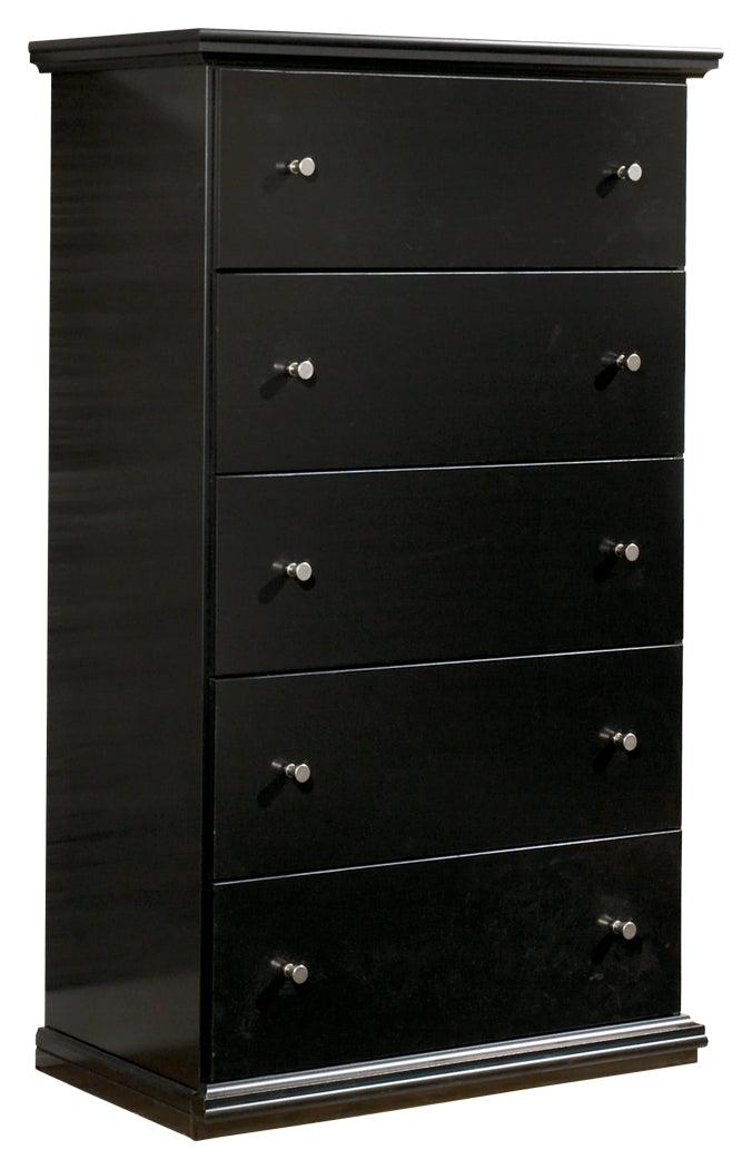 Maribel Black Panel Bedroom Set - Ella Furniture