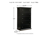 Maribel Black Panel Bedroom Set - Ella Furniture