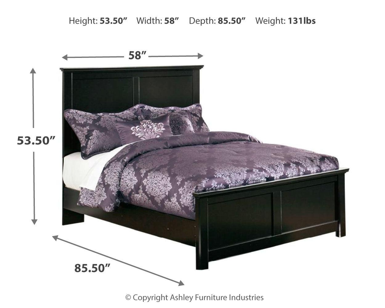 Maribel Black Panel Headboard Bedroom Set - Ella Furniture