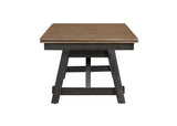 Maribelle Wheat Charcoal Modern Solid Wood And Veneers Fabric Upholstered Dining Room Set - Ella Furniture