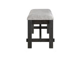 Maribelle Wheat Charcoal Modern Solid Wood And Veneers Fabric Upholstered Dining Room Set - Ella Furniture