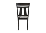 Maribelle Wheat Charcoal Modern Solid Wood And Veneers Fabric Upholstered Dining Room Set - Ella Furniture