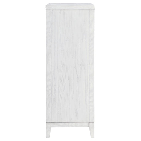 Marielle 5-drawer Bedroom Chest Distressed White 224845 - Ella Furniture