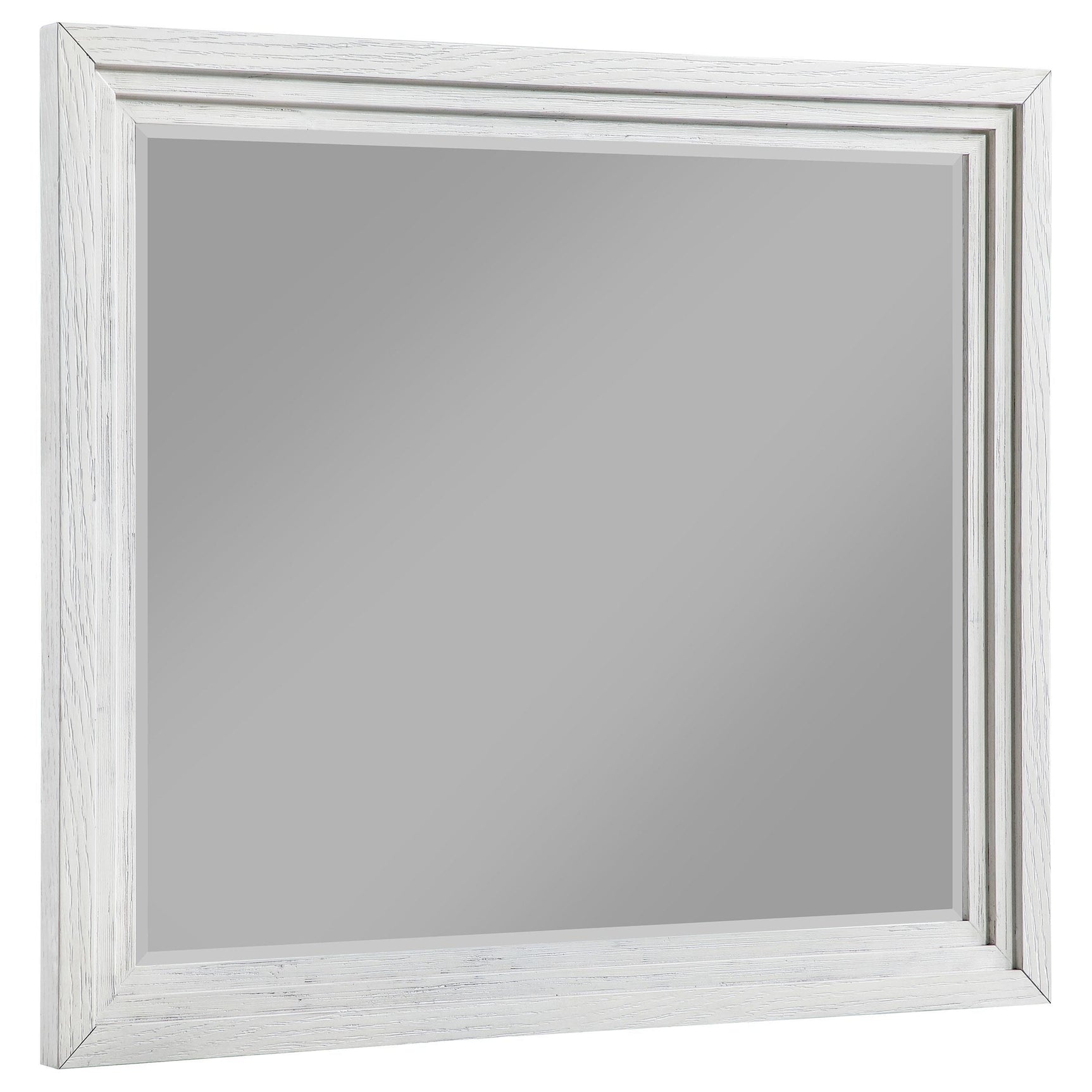 Marielle Dresser Mirror Distressed White 224844 - Ella Furniture