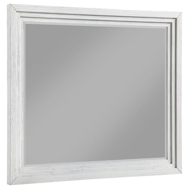 Marielle Dresser Mirror Distressed White 224844 - Ella Furniture