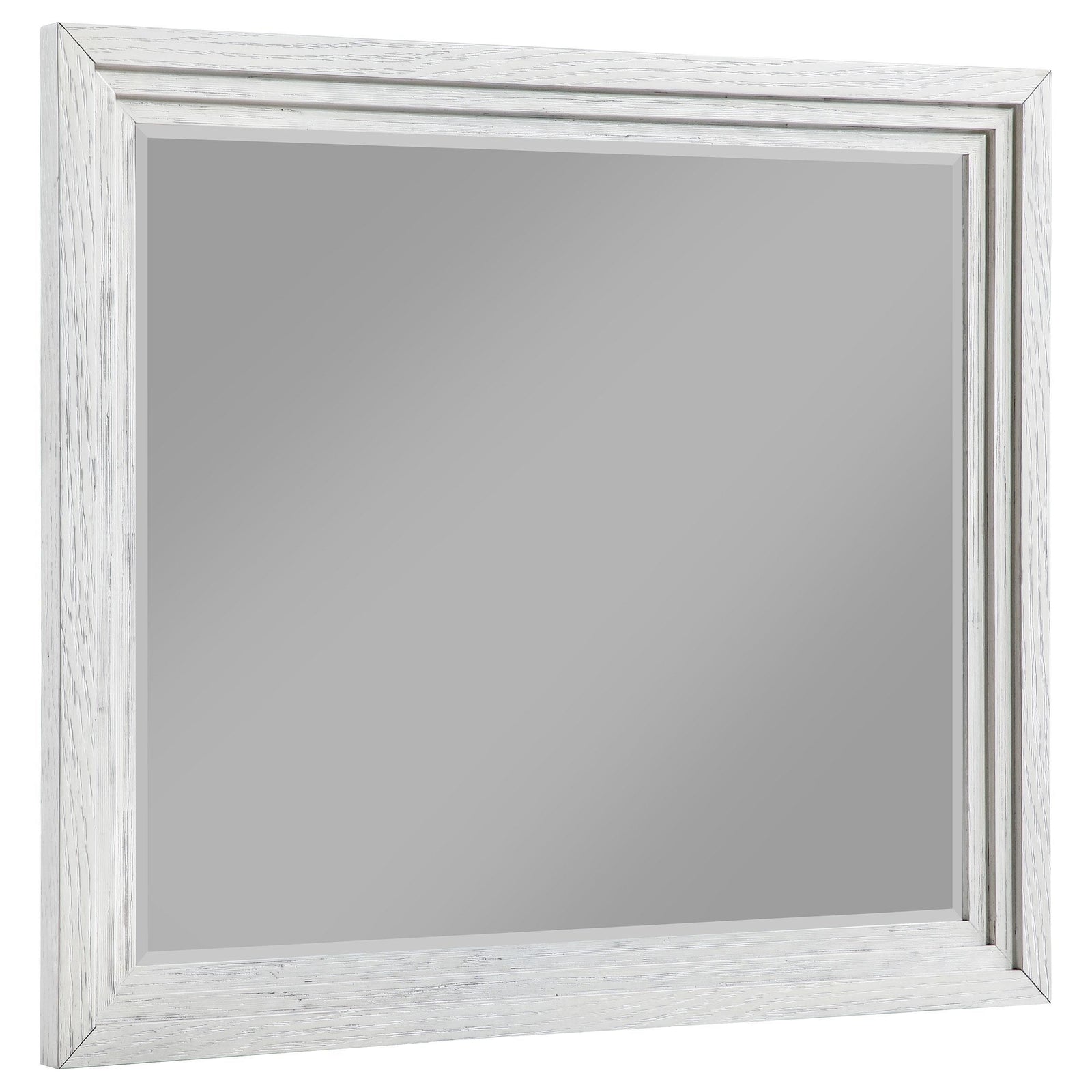 Marielle Dresser Mirror Distressed White 224844 - Ella Furniture