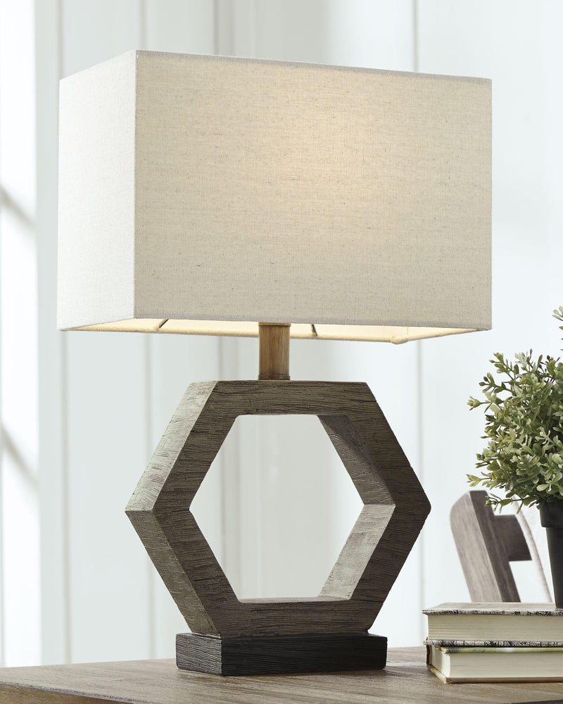 Marilu Gray/brown 2-Piece Table Lamp Set - Ella Furniture