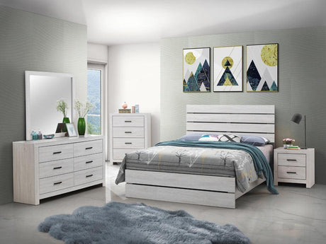 Marion Coastal White Panel Bedroom Set - Ella Furniture