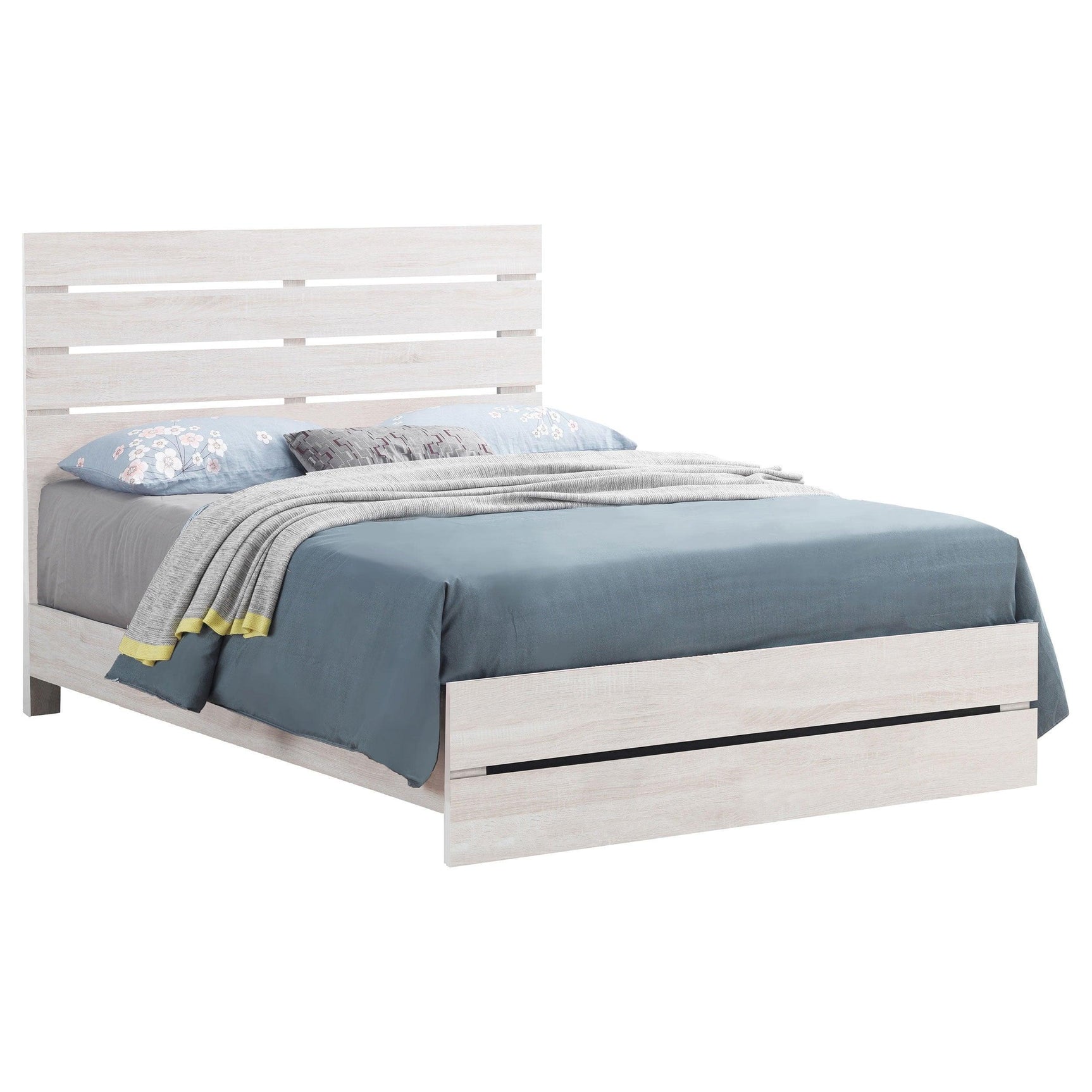 Marion Coastal White Panel Bedroom Set - Ella Furniture