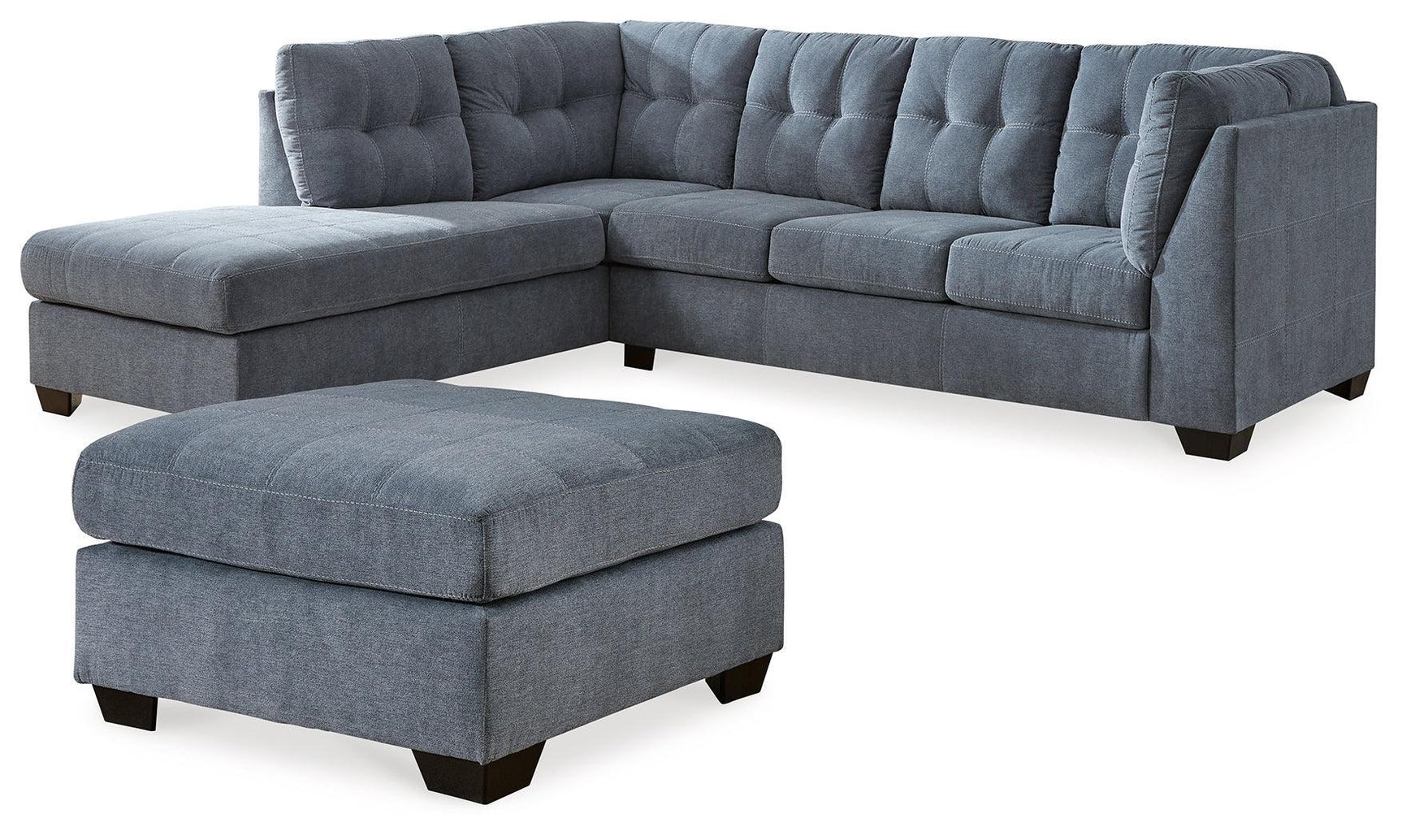 Marleton Denim 2-Piece Sectional With Ottoman PKG015806 - 55303S1 | 5530308 - Ella Furniture