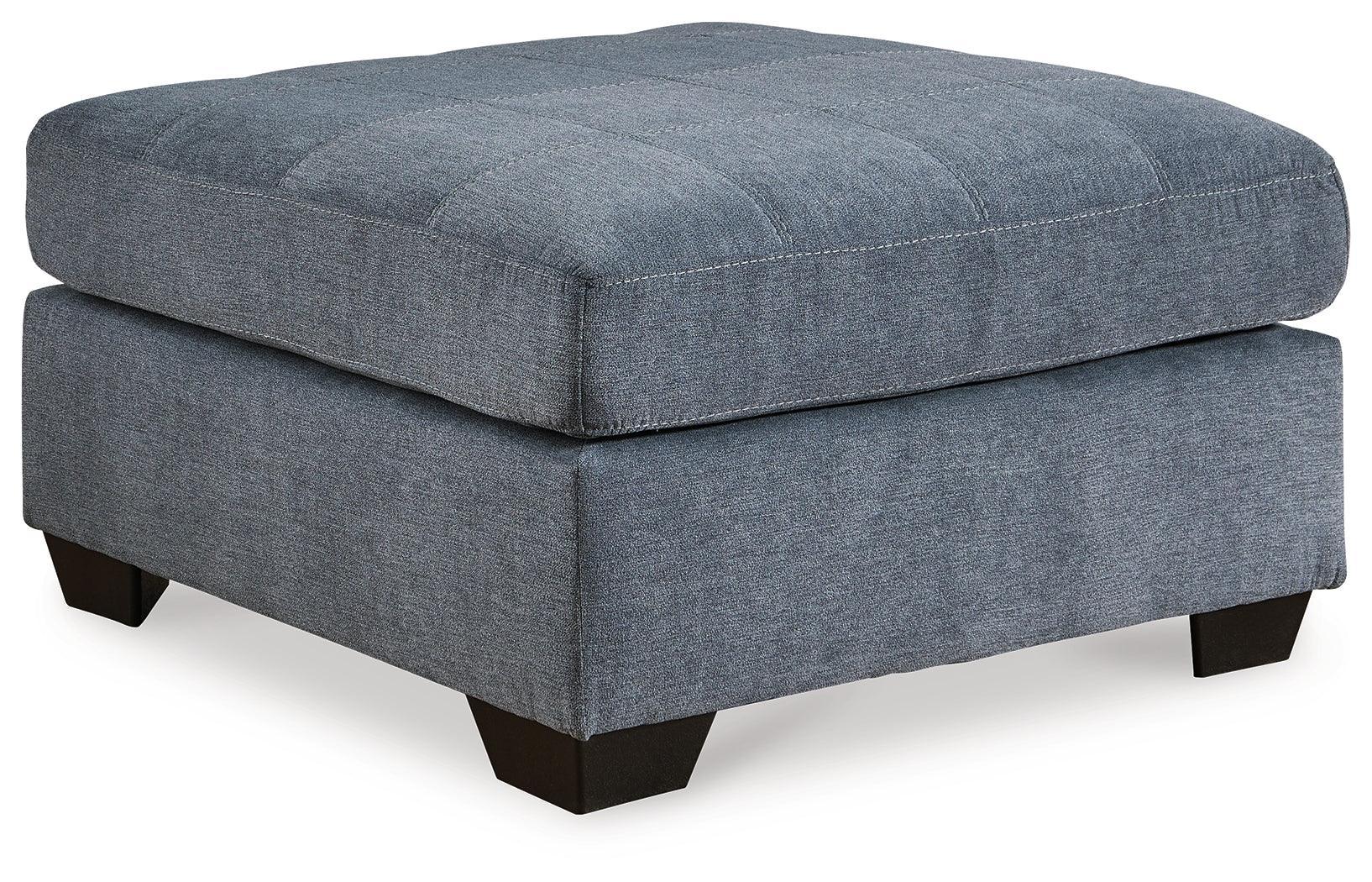 Marleton Denim 2-Piece Sleeper Sectional With Ottoman - Ella Furniture