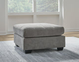 Marleton Gray 2-Piece Sectional With Ottoman - Ella Furniture