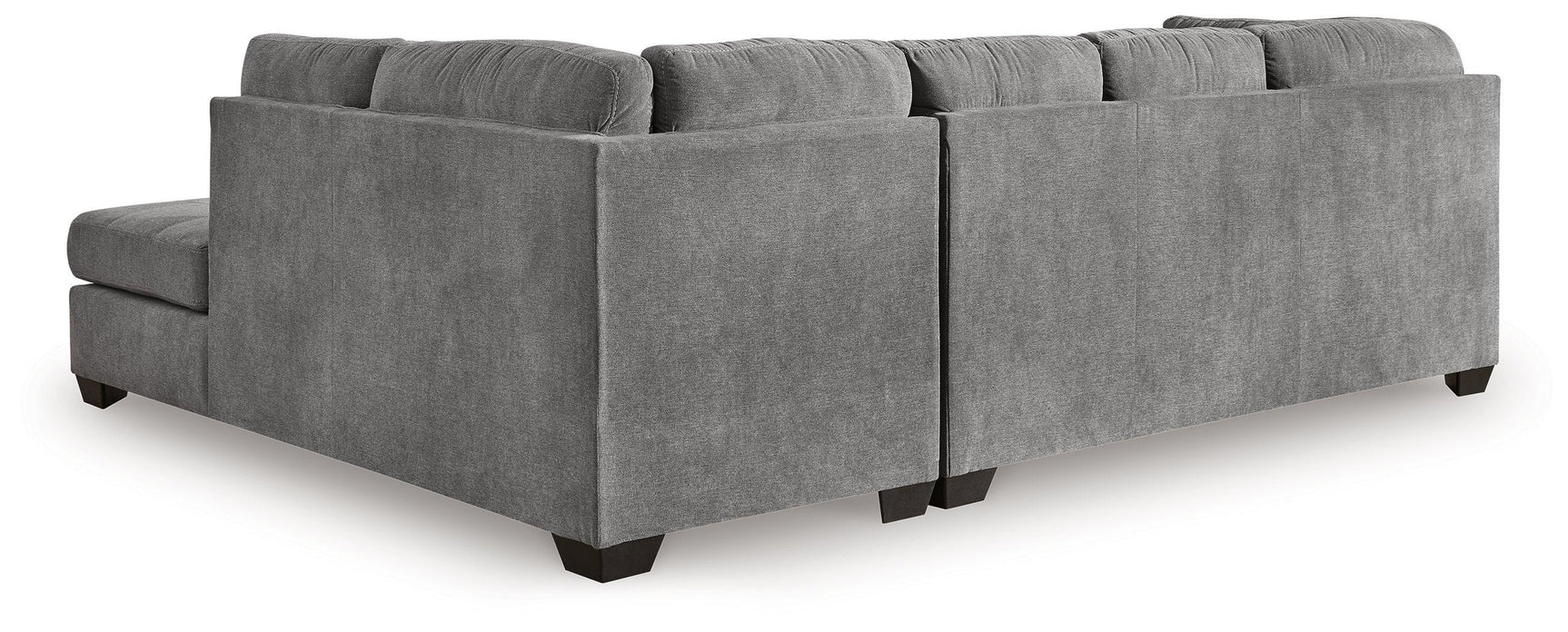 Marleton Gray 2-Piece Sleeper Sectional With Ottoman - Ella Furniture
