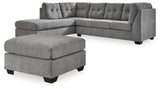 Marleton Gray 2-Piece Sleeper Sectional With Ottoman PKG015812 - 55305S3 | 5530508 - Ella Furniture