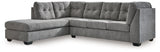 Marleton Gray 2-Piece Sleeper Sectional With Ottoman PKG015812 - 55305S3 | 5530508 - Ella Furniture