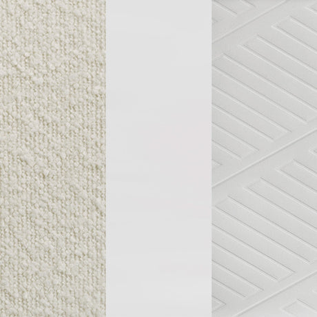 Marmore 64-inch Eastern King Panel Bed LED Headboard White view 11