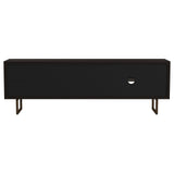 Marsden 2-Door Wood 70" Tv Stand Charcoal Black 703003 - Ella Furniture