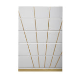Martina White Bedroom Set with Gold Accent and LED view 4