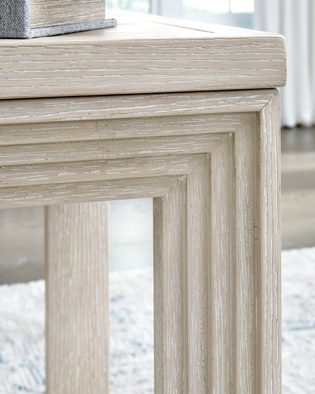 Marxhart Bisque End Table - Ella Furniture