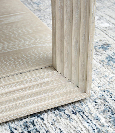 Marxhart Bisque End Table - Ella Furniture