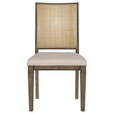 MATISSE COLLECTION Matisse Woven Rattan Back Dining Side Chair Brown (Set of 2) 108312 - Ella Furniture