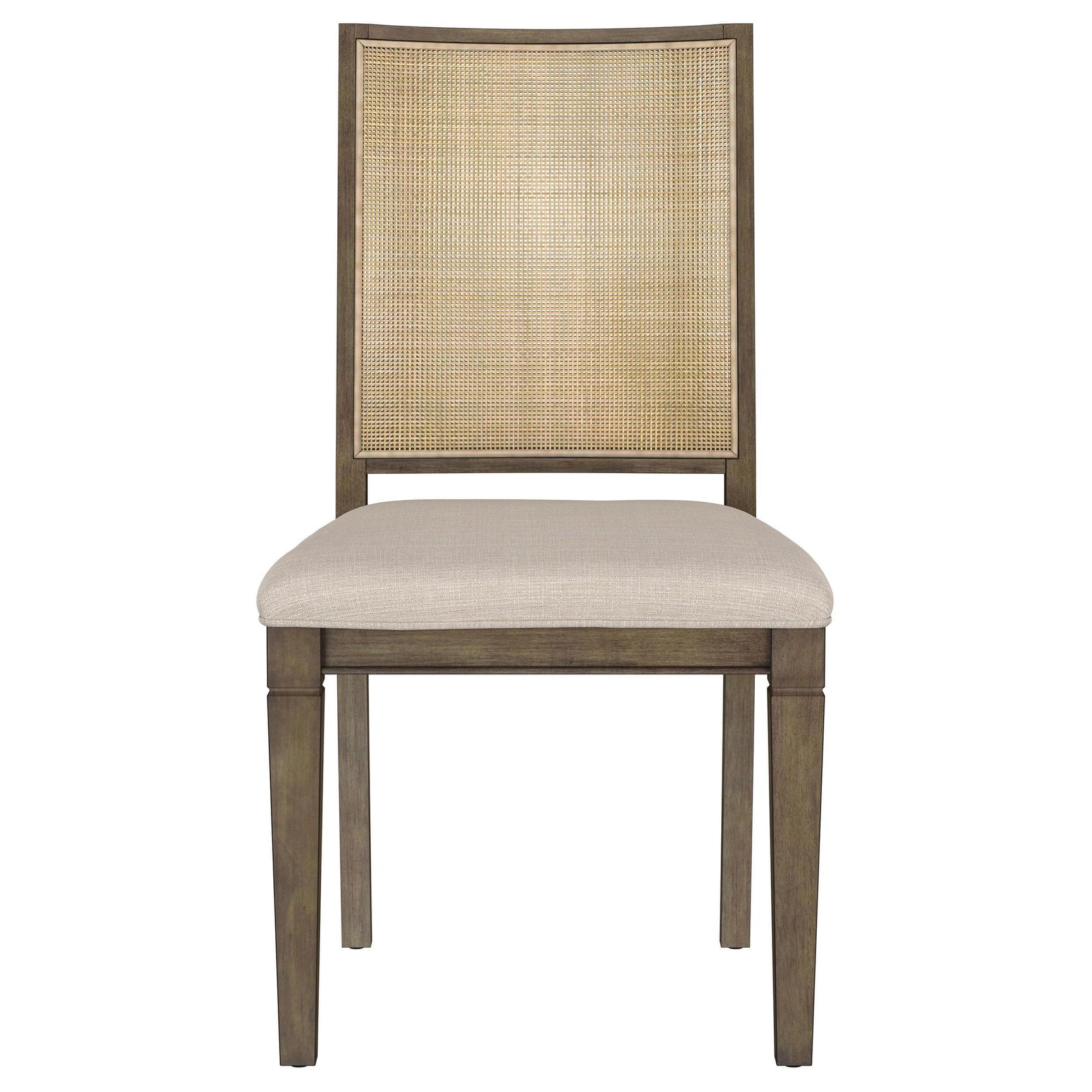 MATISSE COLLECTION Matisse Woven Rattan Back Dining Side Chair Brown (Set of 2) 108312 - Ella Furniture