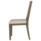 MATISSE COLLECTION Matisse Woven Rattan Back Dining Side Chair Brown (Set of 2) 108312 - Ella Furniture