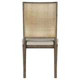 MATISSE COLLECTION Matisse Woven Rattan Back Dining Side Chair Brown (Set of 2) 108312 - Ella Furniture