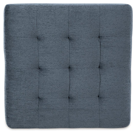 Maxon Place Navy Chenille Oversized Accent Ottoman - Ella Furniture