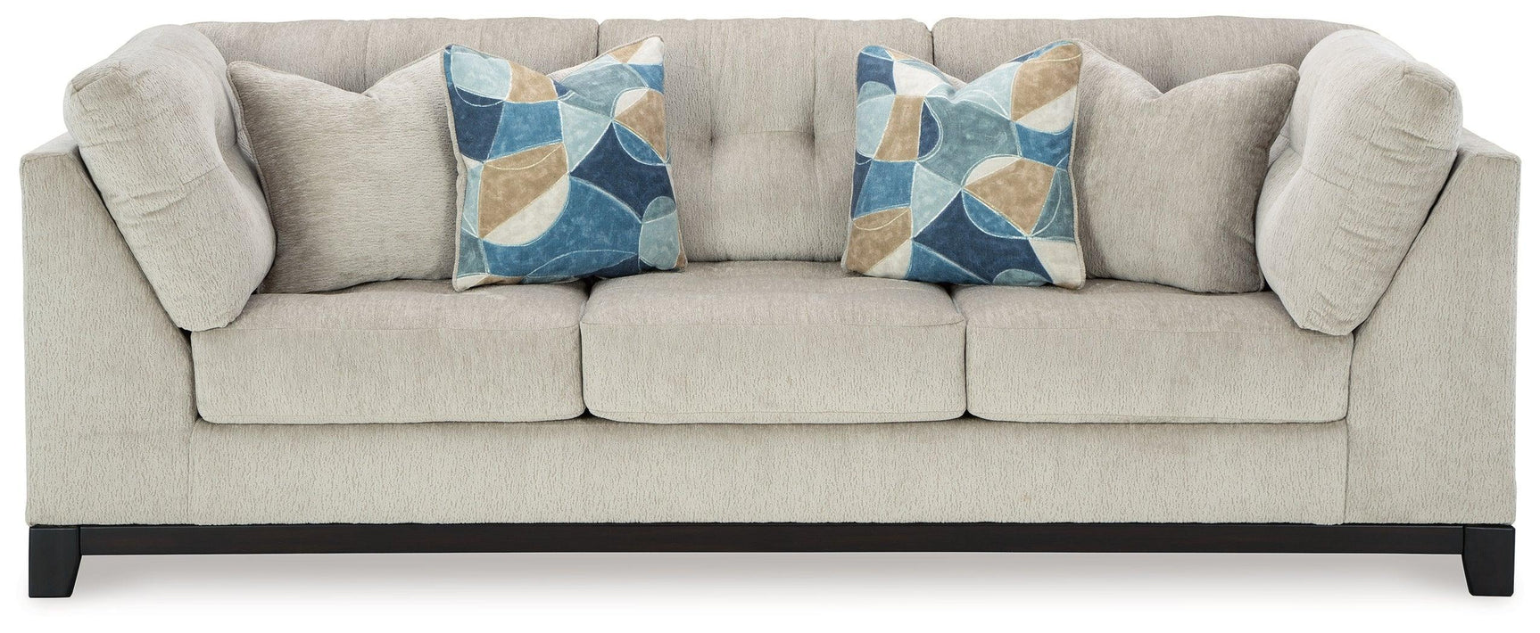 Maxon Place Stone Chenille Sofa - Ella Furniture