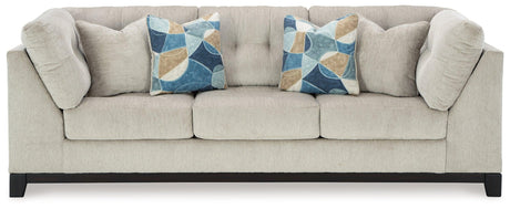 Maxon Place Stone Chenille Sofa - Ella Furniture