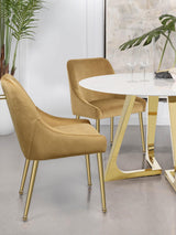 Mayette Parsons Wingback Dining Side Chairs Cognac (Set Of 2) 107582 - Ella Furniture