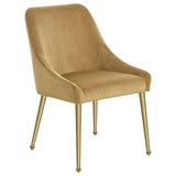 Mayette Parsons Wingback Dining Side Chairs Cognac (Set Of 2) 107582 - Ella Furniture
