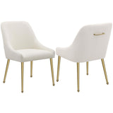 Mayette Parsons Wingback Dining Side Chairs Ivory (Set Of 2) 107562 - Ella Furniture