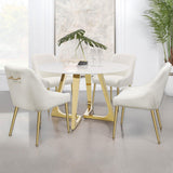 Mayette Parsons Wingback Dining Side Chairs Ivory (Set Of 2) 107562 - Ella Furniture