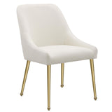 Mayette Parsons Wingback Dining Side Chairs Ivory (Set Of 2) 107562 - Ella Furniture