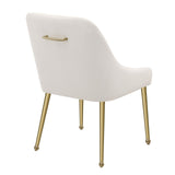 Mayette Parsons Wingback Dining Side Chairs Ivory (Set Of 2) 107562 - Ella Furniture