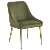 Mayette Parsons Wingback Dining Side Chairs Olive (Set Of 2) 107572 - Ella Furniture
