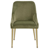Mayette Parsons Wingback Dining Side Chairs Olive (Set Of 2) 107572 - Ella Furniture