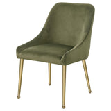 Mayette Parsons Wingback Dining Side Chairs Olive (Set Of 2) 107572 - Ella Furniture