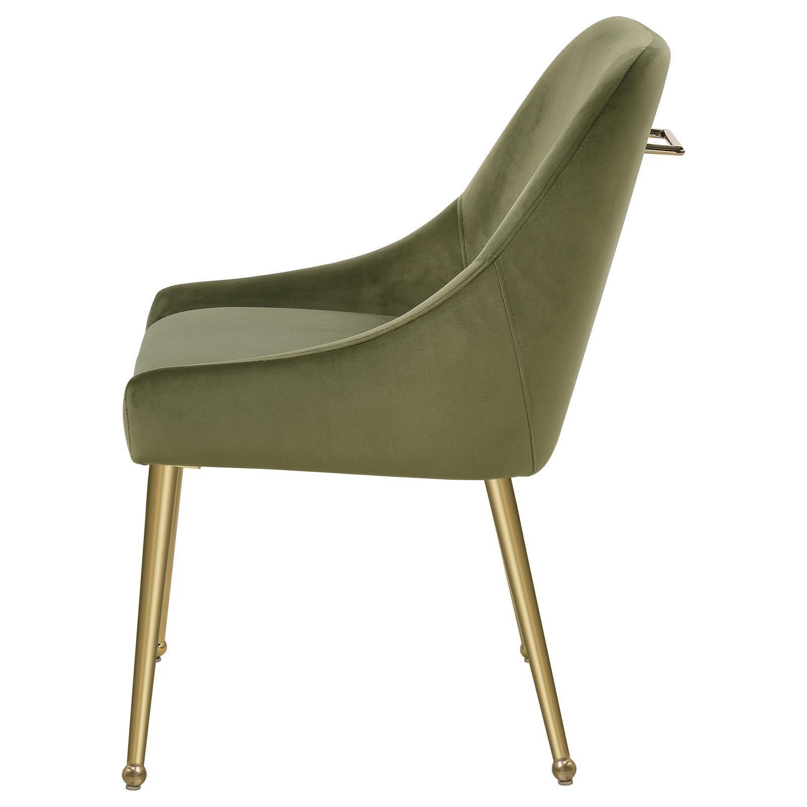 Mayette Parsons Wingback Dining Side Chairs Olive (Set Of 2) 107572 - Ella Furniture