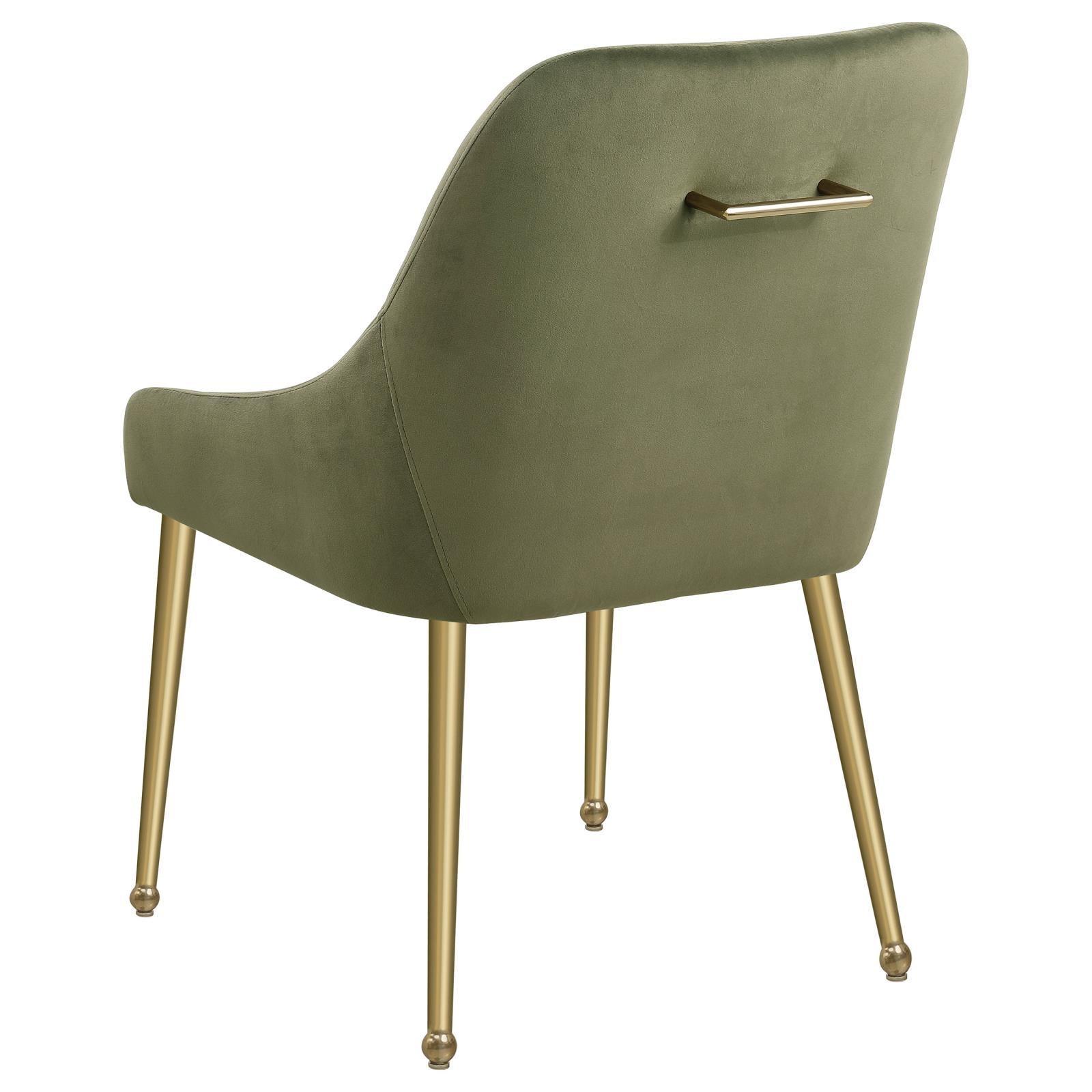 Mayette Parsons Wingback Dining Side Chairs Olive (Set Of 2) 107572 - Ella Furniture